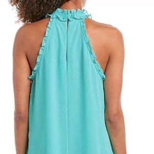 BCBGeneration High Neck Ruffled Dress